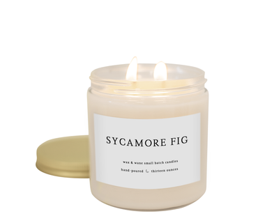 Sycamore Fig 13 oz Double Wicked Candle