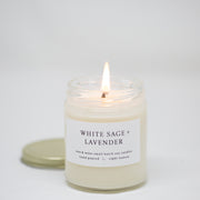White Sage + Lavender 8 Oz Modern Soy Candle