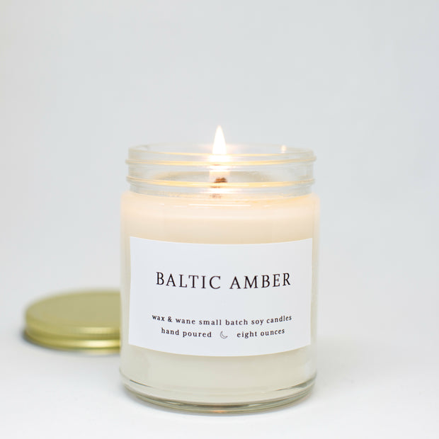 Baltic Amber 8 Oz Modern Candle